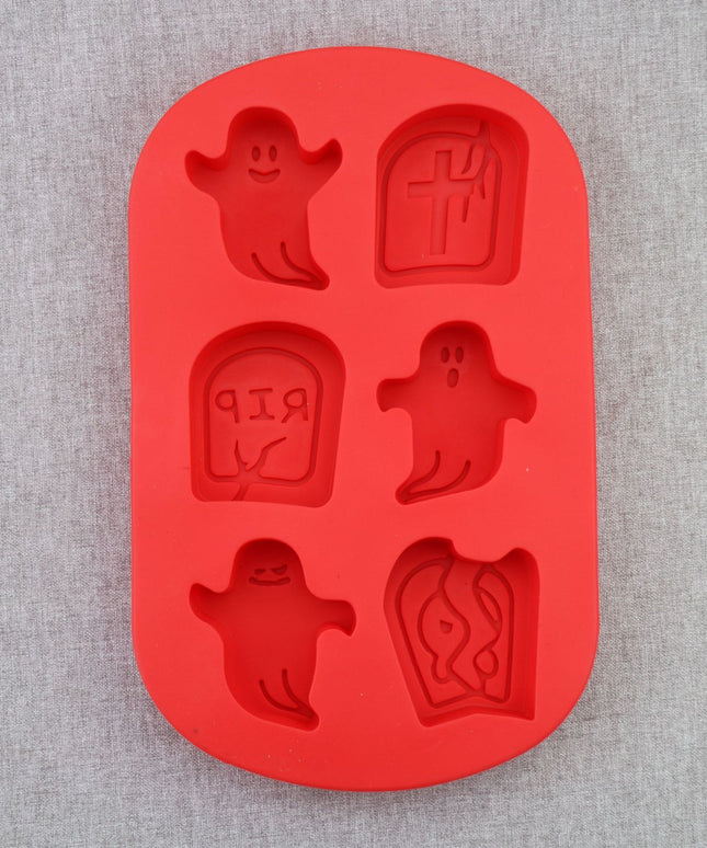 Halloween Silicone Mold – Ghosts, Ghouls & Gravestones | Ikeame