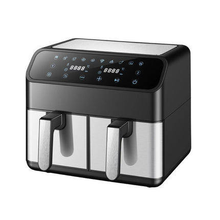 8L Stainless Steel Double Pot Air Fryer – Multi-Functional, Touchscreen