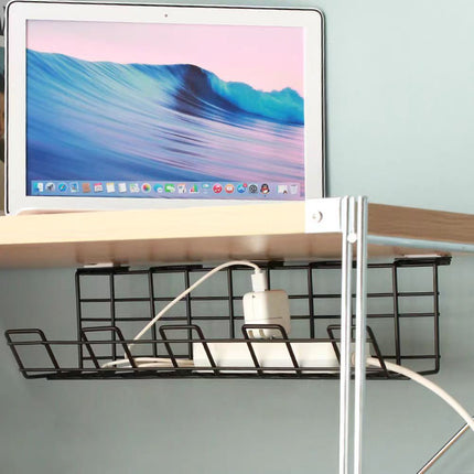 Under Desk Storage Rack Cable Organiser Table Insert Shelf