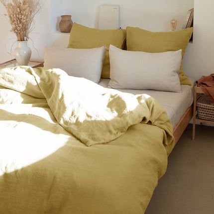 Japanese Linen Bedding Set | Minimalist Washed Duvet Cover