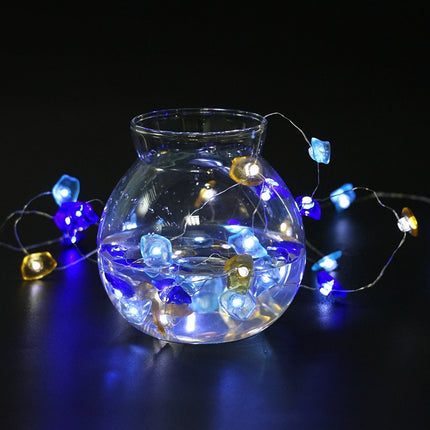 Rose Quartz & Marine-Inspired LED String Lights – Warm White Decorative Lighting