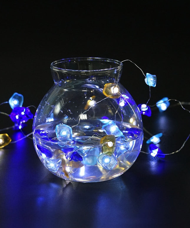 Rose Quartz & Marine-Inspired LED String Lights – Warm White Decorative Lighting