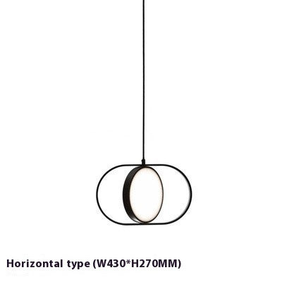 Nordic Interlocking Loops Magic Eye Pendant Light – Small & Large | Black