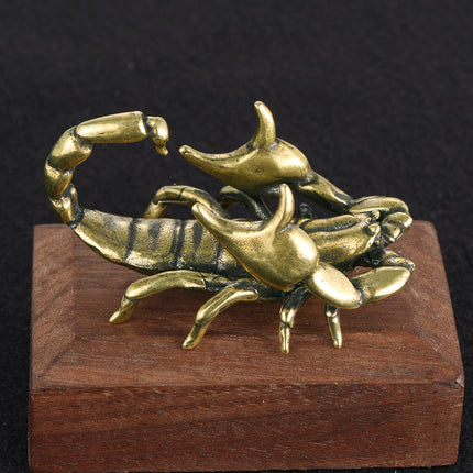 Brass Scorpion Pen Holder – Vintage Decorative Desk Organiser
