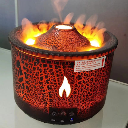 New creative ultrasonic essential oil humidifier volcano aromatherapy machine spray jellyfish air flame humidifier diffuser – Trendy & Practical for Daily Living