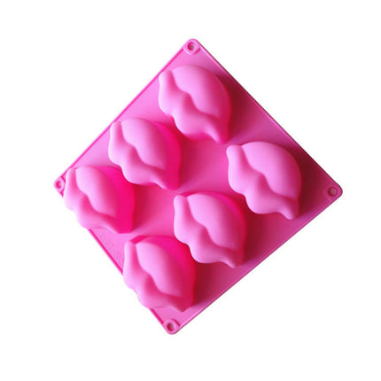 Lips Silicone Mould – 6-Compartment Tray for Cake, Chocolate, Jelly, Ice & More | Ikeame