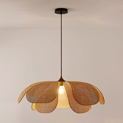 Vine Woven Pendant Lamp – Floral Natural Statement Lighting | Ikeame