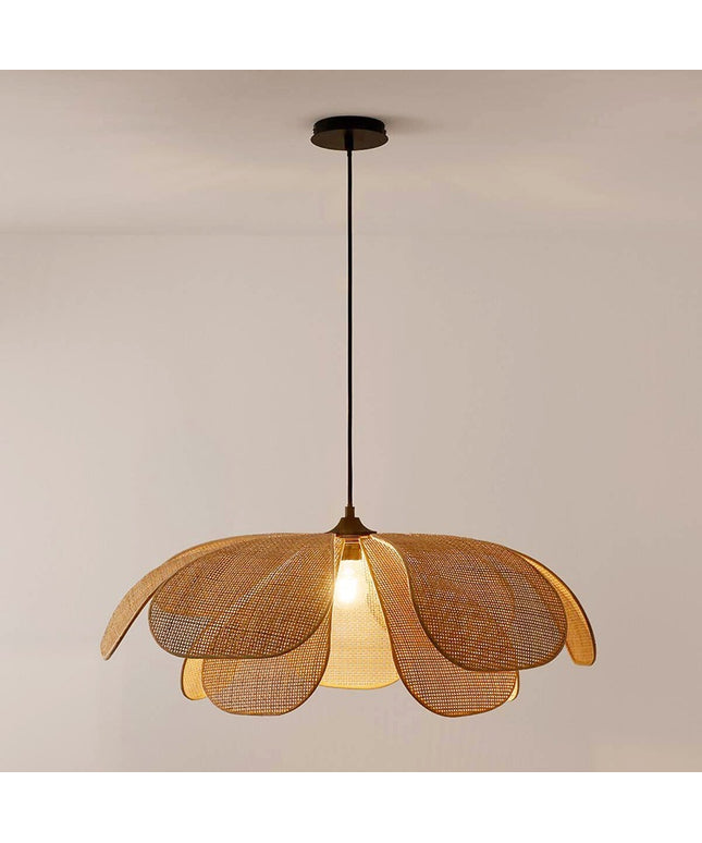 Vine Woven Pendant Lamp – Floral Natural Statement Lighting | Ikeame