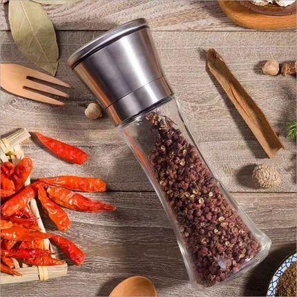 Kitchen Manual Pepper Grinder 🌶️ – 180ml or 200ml, Stainless Steel or Colour