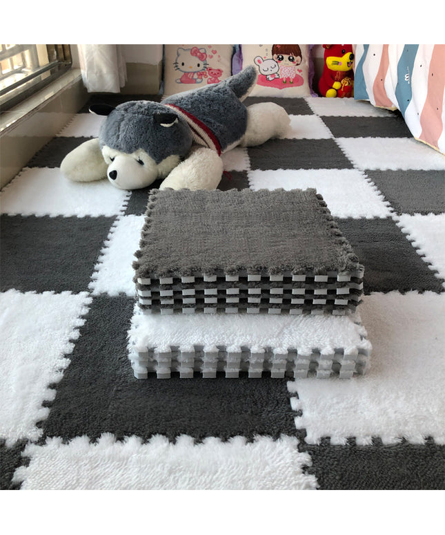 Interlocking Plush Floor Mats | Soft Foam Tiles for Home