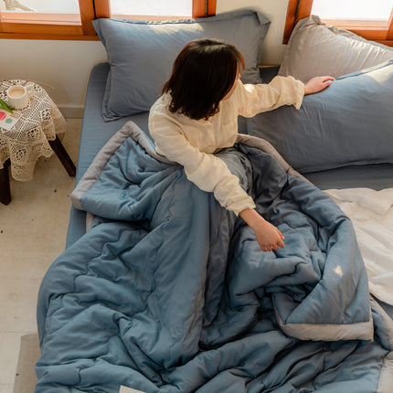 Japanese washed cotton summer cool quilt – Trendy & Practical for Daily Living