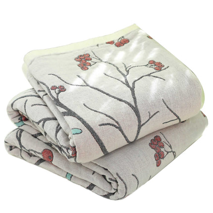 Cotton Gauze Blanket | Hawthorn Floral Summer Quilt