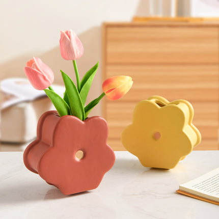 Stackable Flower Vase Set – Cute Ceramic Build-Your-Own Bloom
