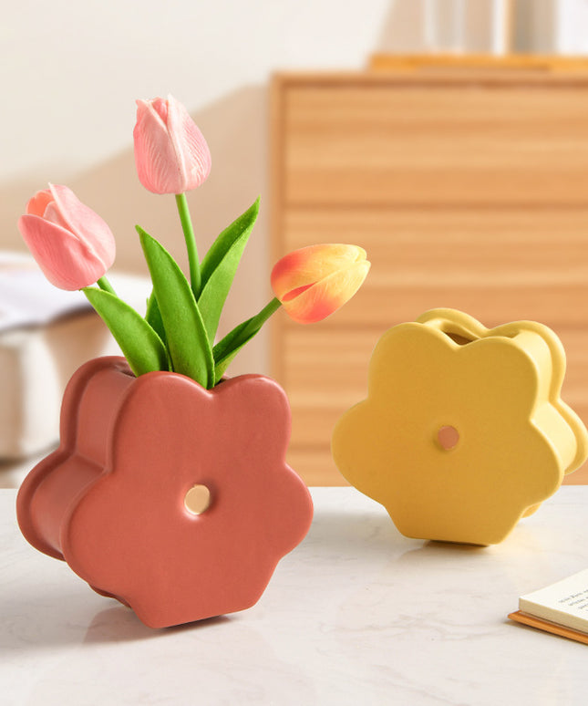Stackable Flower Vase Set – Cute Ceramic Build-Your-Own Bloom