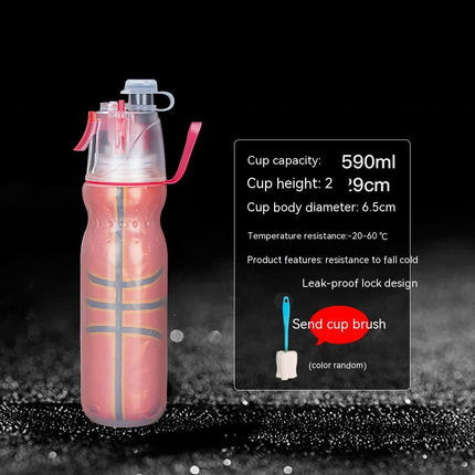 Cooling Spray Water Bottle | 590ml Misting Sports Bottle