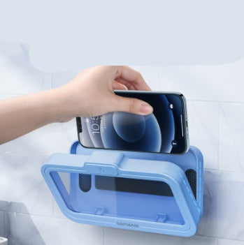 📱 Bathroom Waterproof Phone Storage Case – Sealed Wall Cover