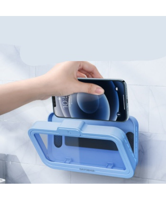 📱 Bathroom Waterproof Phone Storage Case – Sealed Wall Cover