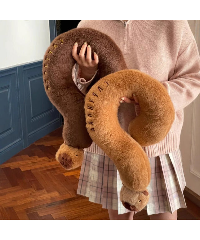 Capybara Plush Pillow | Cute Question Mark Cushion
