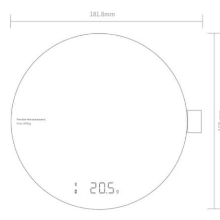 Precision Smart Kitchen Scale with LED Display – 1-3kg, Sleek Black Design | Ikeame