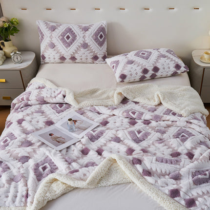 Lambswool Blanket | Bohemian Jacquard Throw