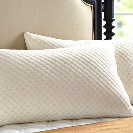 Honeycomb Knitted Pillow Core – Feather Silk Cotton 48×74cm | Ikeame