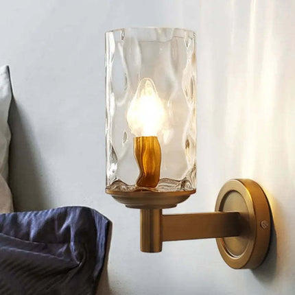 Luxury Copper Wall Lamp – Modern Minimalist LED Light | Ikeame