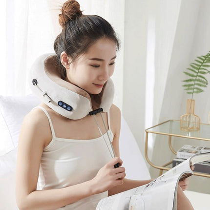 U-Shaped Electric Massage Pillow – Neck & Shoulder Relaxation | Ikeame
