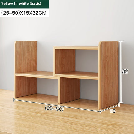 Adjustable Desktop Bookshelf Retractable Desk Organiser