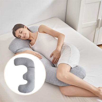 Pregnancy Belly & Waist Support Pillow – Side Sleeping Grey | Ikeame