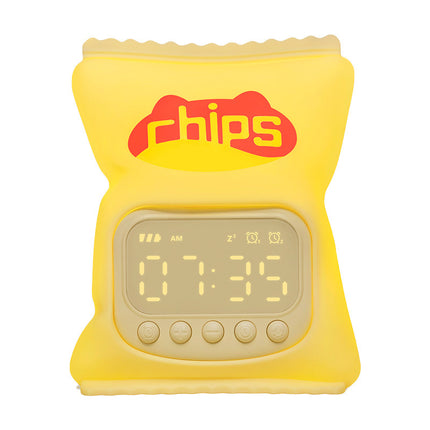 Smart “Pototaly You” Night Lamp – Silicone Crisp Bag Alarm Clock with App Control