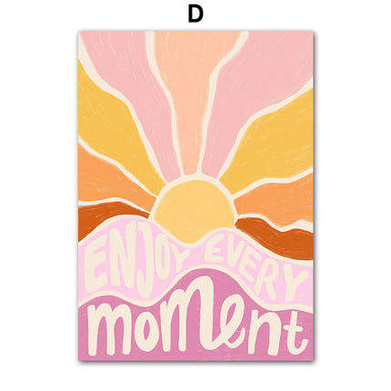 Artistic style abstract poster dopamine canvas decorative painting – Trendy & Practical for Daily Living