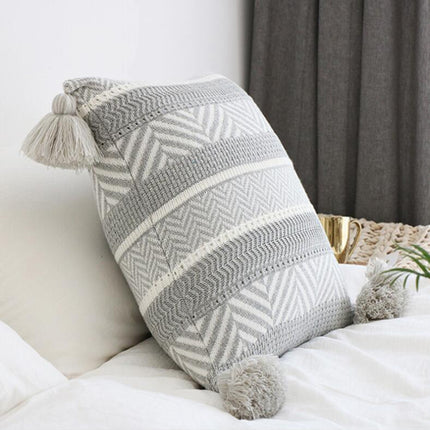 Monochrome Bohemian Embroidered Cushions