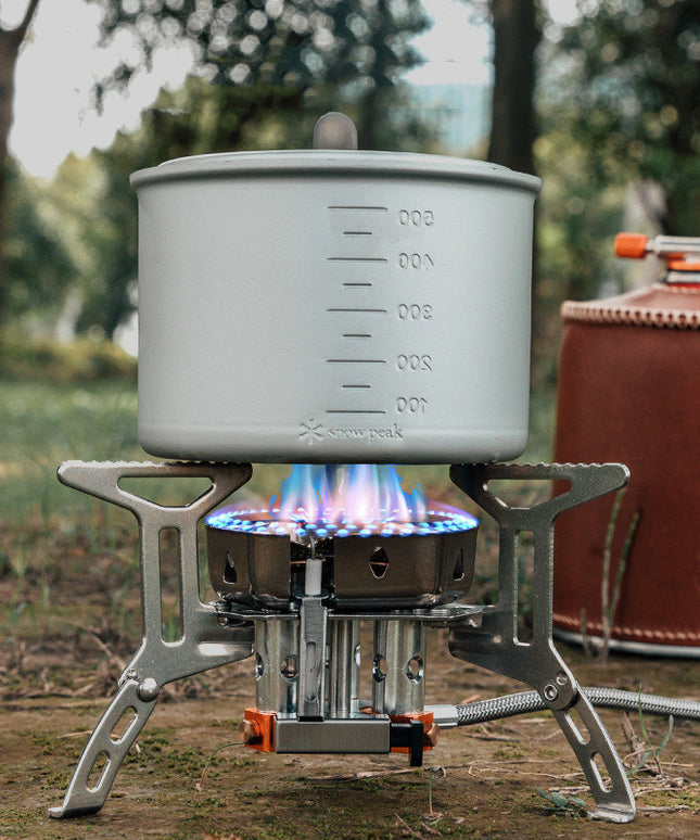 Outdoor Portable Windproof Camping Stove – 3-Headed Butane Furnace | 2-Minute Boil Time