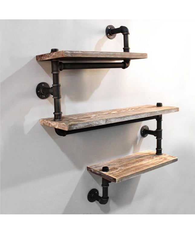 Industrial Pipe Shelf 3 Tier Steampunk Bookshelf