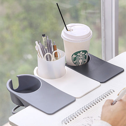 Clip-On Desk Cup Holder – Tableside Drink & Phone Organiser