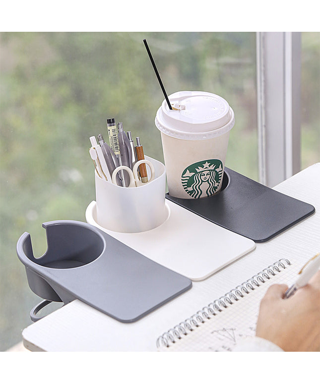 Clip-On Desk Cup Holder – Tableside Drink & Phone Organiser