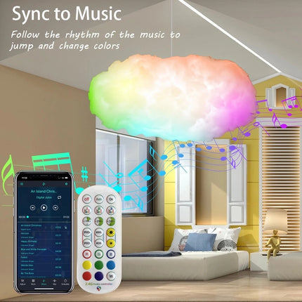 USB Cloud Light – RGBIC Lightning Simulation with APP & Music Sync