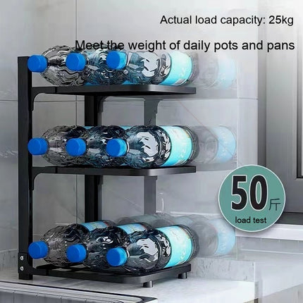 No Drill Pot Rack Kitchen Storage 2/3/4 Tier Organiser
