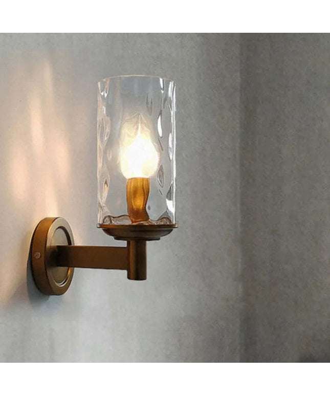 Luxury Copper Wall Lamp – Modern Minimalist LED Light | Ikeame