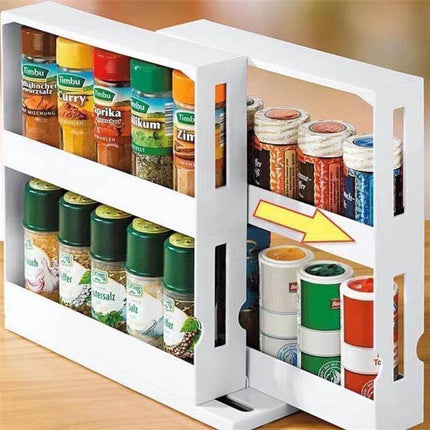 Double Layer Extendable Storage Rack 🛠️ – Arc or Square Edge