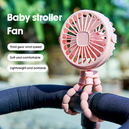 Multi-Functional Mini Fan – USB Rechargeable with Flexible Tripod Legs
