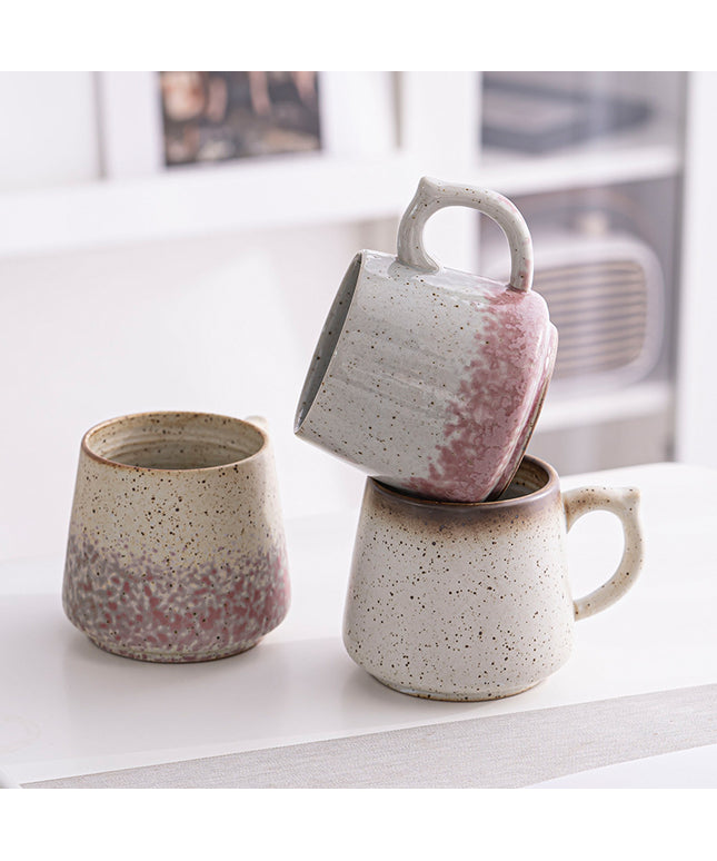 Retro Stoneware Mug | Kiln Glaze Japanese Style Coffee Cup