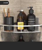 E - Single layer corner shelf - silver