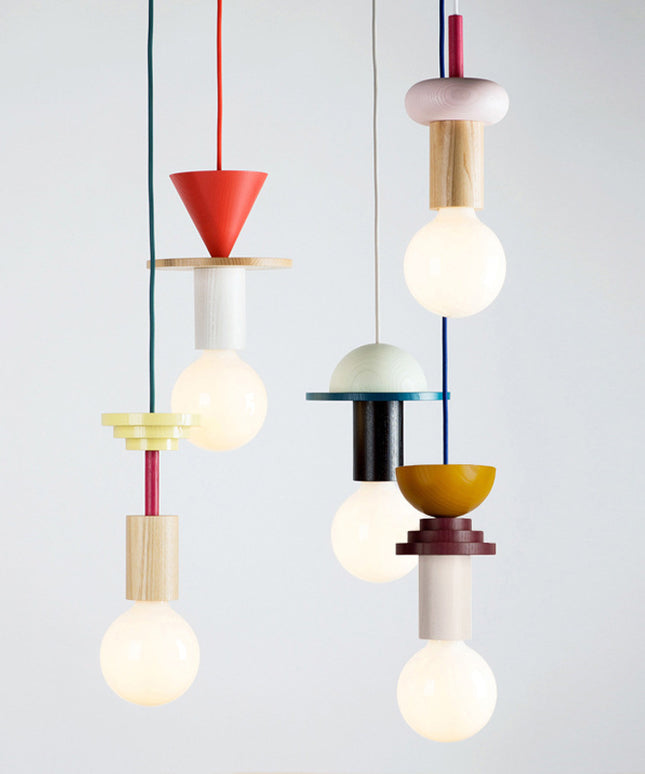 Modern Art Geometric Pendant LED Lights – 8 Designs, Warm or White Light