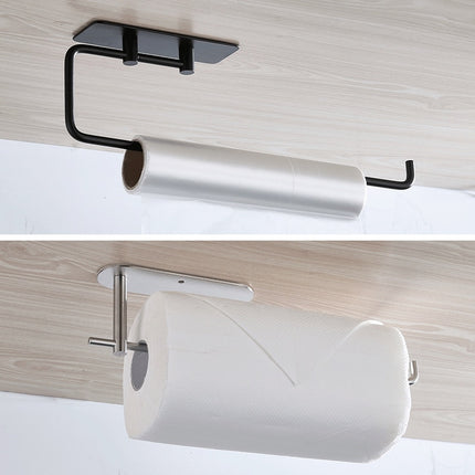 Stainless Steel Wall-Mounted Paper Towel & Film Holder 🖤✨