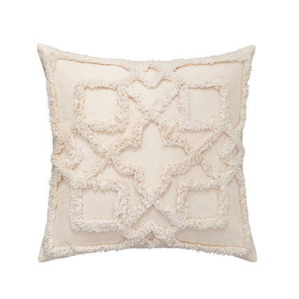 Bohemian Cotton Cushion Cover – 45x45cm Tufted Pillow Case