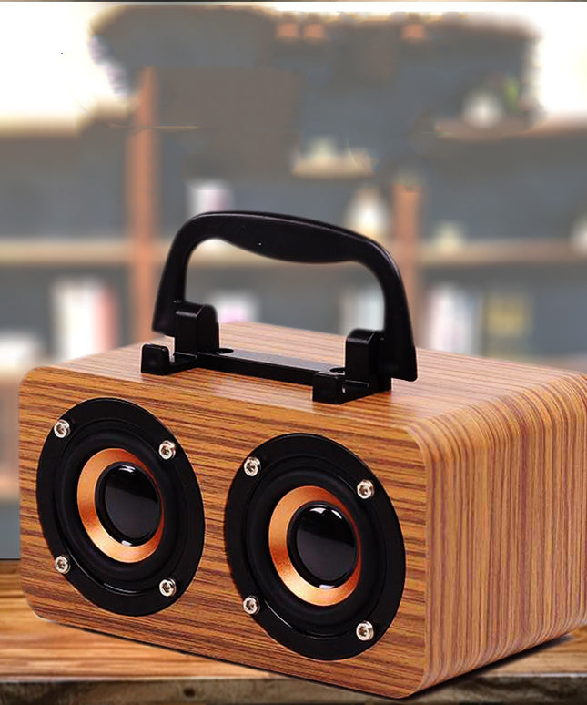 Wooden Bluetooth Speaker – Portable Indoor/Outdoor Wireless Sound | Ikeame