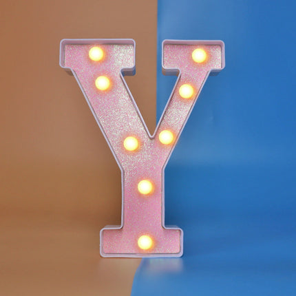 Night Light English Letter Lamp Birthday Party