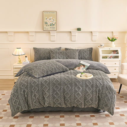 Plush Fleece Bedding Set | Warm Winter Duvet Cover