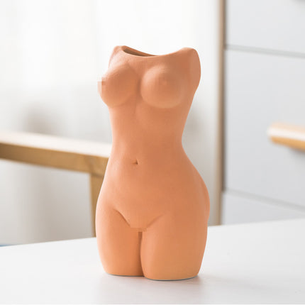 Female Form Ceramic Vase | Sculptural Decorative Home Décor
